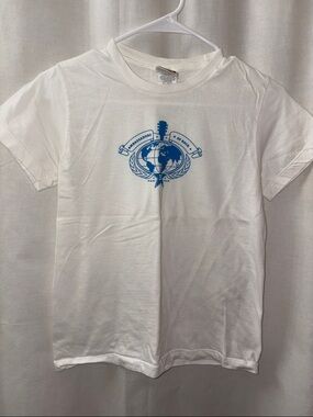 Vintage Hard Rock Cafe Chicago 35 White Short Sleeve Tee with Blue Globe Logo